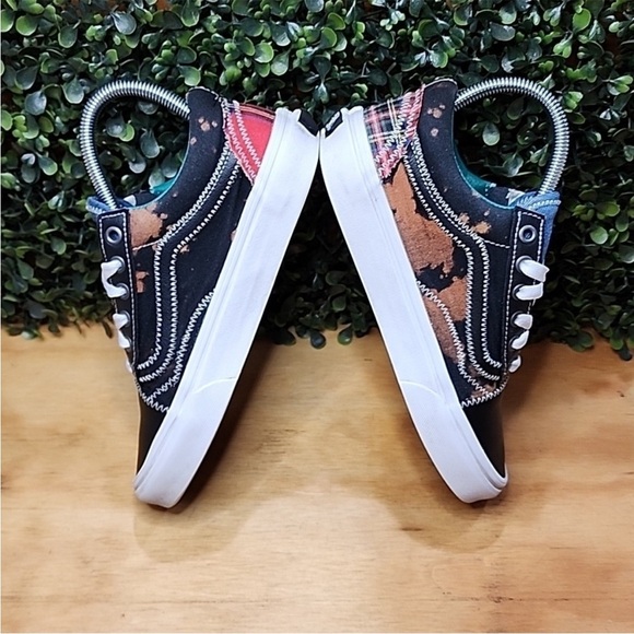 Vans Old Skool Zip Tartan Daze Multiciddye Women's Shoes Size 6 Multi-Color - Picture 3 of 8